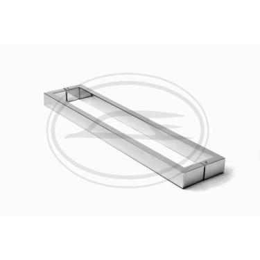 Imagem de Puxador Duplo 120cm Aço Inox Polido para portas: pivotantes/madeira/vi