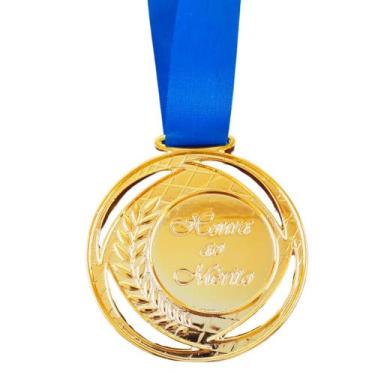Imagem de Medalha de Ouro Prata ou Bronze Honra ao Merito C/Fita 70mm - Crespar,