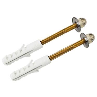 Imagem de Conjunto 2 parafuso latao n10 para bacia autoserv - JAPI