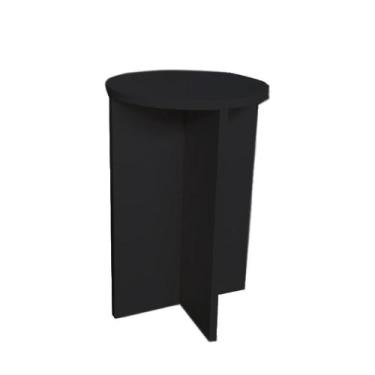 Imagem de banco tampo redondo 65 cm preto Hub18