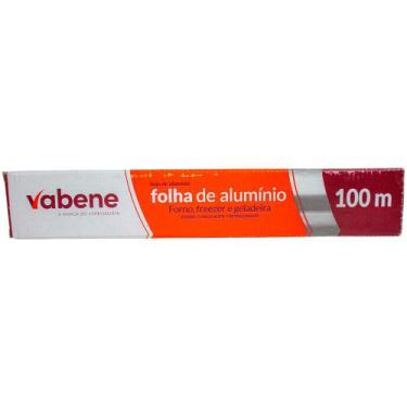 Imagem de Rolo de Papel Alumínio 30 cm x 100 Metros Vabene - Artlimp