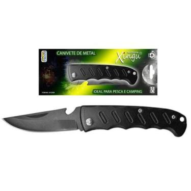 Imagem de Canivete Xingu Metal Todo Preto Xv2928 - Compacto De Bolso
