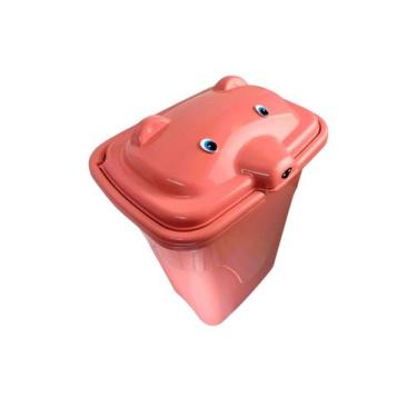 Imagem de Cesto Lixeira Para Bebês Urso Infantil - CRB, Rosa
