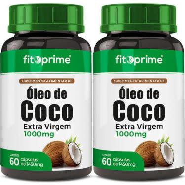 Imagem de Kit 2x Óleo de Coco Extra Virgem 60 Cápsulas - FitoPrime