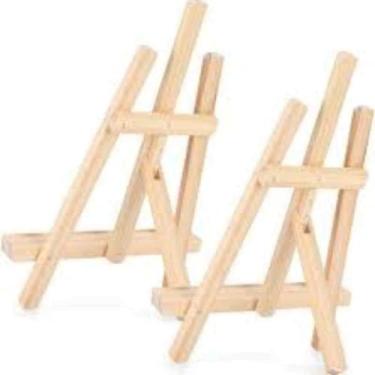 Imagem de Mini Cavalete de Pintura 30 cm - Madeira Pinus - Supertela Artefatos d