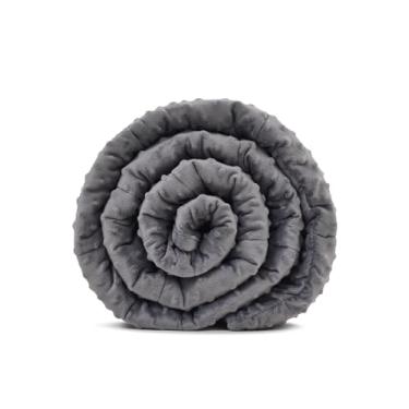 Imagem de TONGDADA Cobertor ponderado (cinza escuro Minky, 91 x 121 cm), 2,3 kg