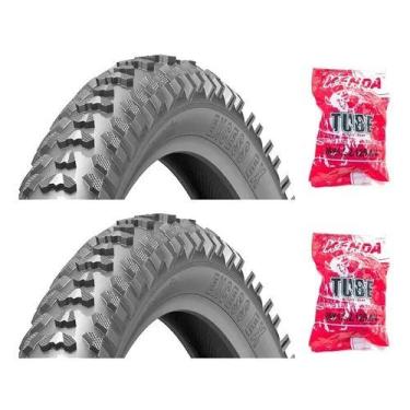 Imagem de Par Pneu Bike Levorin Excess Aro 26x1.95 + 2 Camaras Kenda
