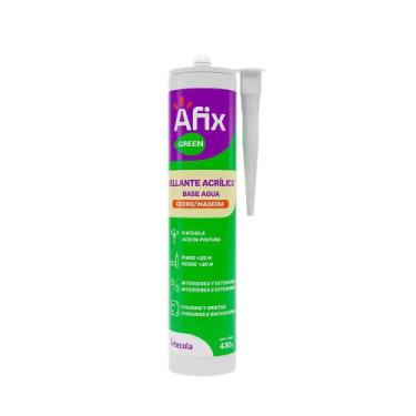 Imagem de Silicone Base Água Selante Acrílico 430gr Marrom Madeira Cedro - AFIX