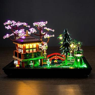 Imagem de LocoLee Kit de luz LED para Lego Tranquil Garden 10315 Zen Garden, conjunto de iluminação DIY compatível com Lego Japanese Architecture 10315 Conjunto de montar (somente luzes, sem modelos)