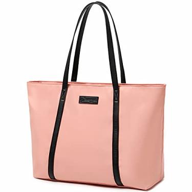 Imagem de Capa para laptop BUG para MacBook Pro Air Chromebook HP Lenovo Work-in Notebook de 13 a 14 polegadas, capa rígida com bolsa e alça de ombro (rosa, 33 cm C x 23 cm L)