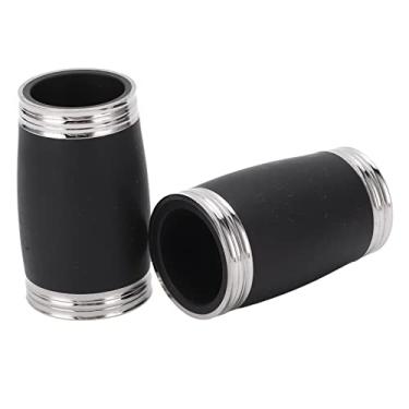 Imagem de Tubo de Afinação de Clarinete, 2 Peças de Metal Plástico Clarinete Plano B Barril Clarinete 54mm Tubo de Passo Acessório de Instrumento