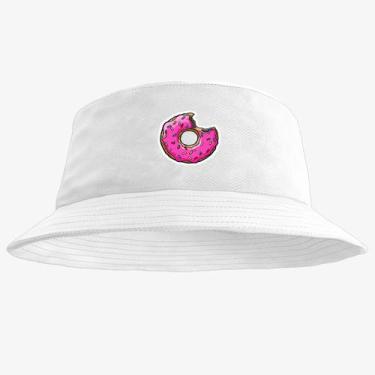 Imagem de Chapéu Bucket Hat Estampado Bolacha - MP Moda Masculina, Único, Branco