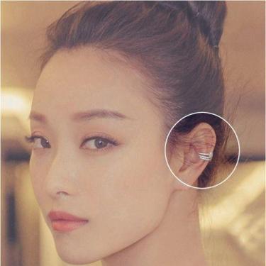 Imagem de Piercing Argola Falso Fake Pressão Pedra Zircônia Orelha - De Castro j