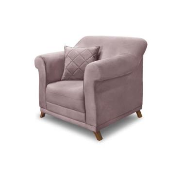 Imagem de Poltrona Felipe Luxo 1 Lugar Veludo - Se Liga Shop, Lilás