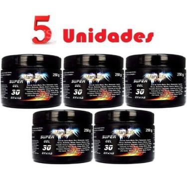 Imagem de Combo 5 Super Gel 30 Ervas 250g Super Potencia Conforto - Mary Life