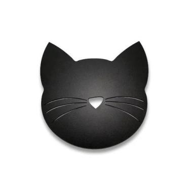 Imagem de Porta Panelas MDF de Gatinho CatMyPet, MDF, Preto, Descanso de panela 