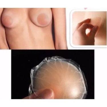 Imagem de Protetor Tapa Mamilos Silicone Adesivo Reutilizável 1 Par - oem