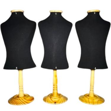 Imagem de 3 Mini Busto Manequim Pet - Luci Comércio, Preto, M