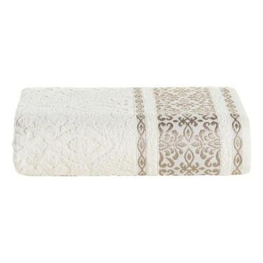 Imagem de Toalha de Rosto 100% algodão 80cm x 50cm macia - SAFIRA ENXOVAIS, Péro
