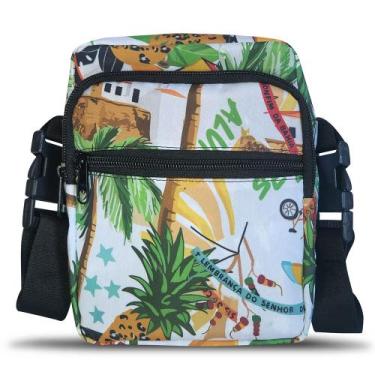Imagem de Shoulder Bag Estampada Bolsa Transversal Pochete Mini Mochila 09 - Pau