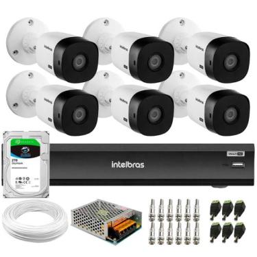 Imagem de Kit Intelbras 6 Câmeras Full HD 1080p VHL 1220 B + Gravador MHDX 1208 