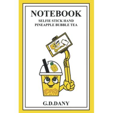 Imagem de NOTEBOOK SELFIE STICK HAND PINEAPPLE BUBBLE TEA