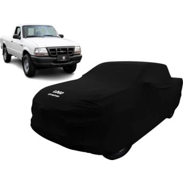 Imagem de Capa Camionete Ford Ranger 2000 Cab. Simples Tecido Helanca (Preto)