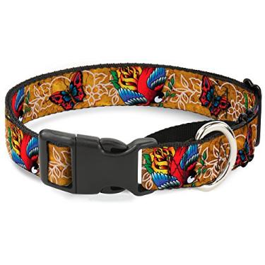 Imagem de Coleira para cachorro Martingale Sonic Mania Sonic Profile Icon Preto Multicolorido 46 a 76 cm de largura 4,5 cm