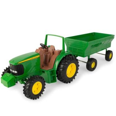 Imagem de Miniatura 1:16 Trator Com Vagão John Deere (37163), Verde