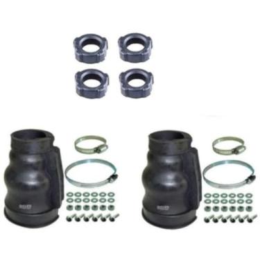 Imagem de KIT 2 COIFA SEMI EIXO + 4 BORRACHA FACÃO FUSCA BRASILIA