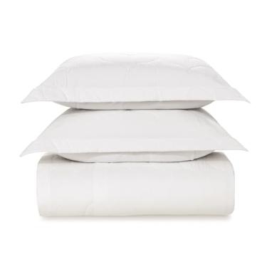 Imagem de Karsten Jogo De Colcha Com Porta-Travesseiro Tom Branco King 100% Algodão 200 Fios 3 Peças