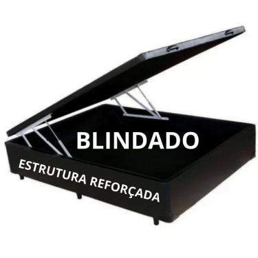 Imagem de Cama Baú Padrão Casal com Arco Suporte - Blindado / Reforçado 