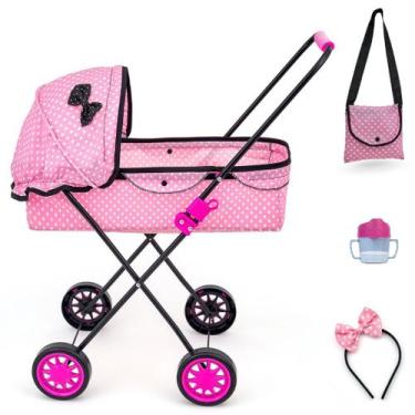 Imagem de Carrinho de Boneca Veneza 79 CM ALT Bebe Reborn Milan Luxo - Sag Toys,