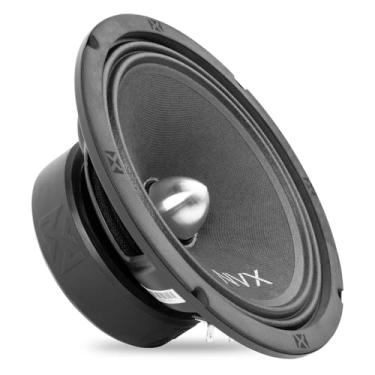 Imagem de NVX® Alto-falante premium VPRO8BM de 20,3 cm, máx. 500 W (250 W RMS), bobina de voz de 4 Ohm, 3,8 cm, média de áudio profissional com plugue de fase de alumínio Bullet, fácil de instalar em