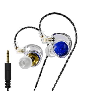 Imagem de CCA Fones de ouvido ND Planet IEM: drivers magnéticos duplos de 12 mm, fones de ouvido HiFi para jogos com cabo destacável de 2 pinos, monitores intra-auriculares com isolamento de ruído para músico