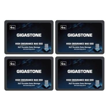 Imagem de Gigastone Enterprise 4TB NAS SSD (4-Pack) 24/7 High Endurance Business Server Homelab Network Attached Storage Cache RAID 2.5" SATA III Internal Solid State Drive 3D NAND SLC Cache Memory Expansion