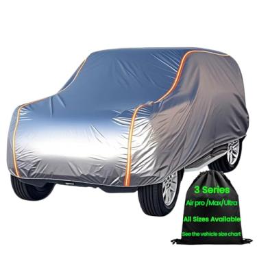 Imagem de ANITANT Capa de carro grande capa de inverno para SUV capa de carro impermeável para todos os climas SUV proteção UV chuva capas externas completas durabilidade quatro estações SUV 510.5 cm a 546.1 cm