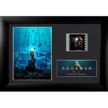 Imagem de FILMCELLS Aquaman – Jason Momoa – Arthur Curry Under The Sea King of Atlantis – edição especial emoldurada colecionável, 7x5, preto e azul
