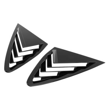 Imagem de 2PCS Tampa Janela Lateral Traseira do Lado Esquerdo Janela Traseira Direita Air Scoop Tampa do Obturador Substituição Cega para GLC Coupe C253 2016-2022 (Preto brilhante)