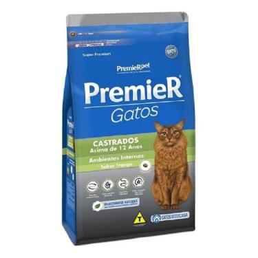 Imagem de Ração Premier Gato Castrado Frango +12 Anos 500g - PremieRpet
