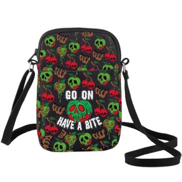 Imagem de BWWKTOP Bolsa tiracolo Evil Queen Poison Apple Presentes Inspirados em Vilões Poison Witchy Poison Merch, Bite Xk-b