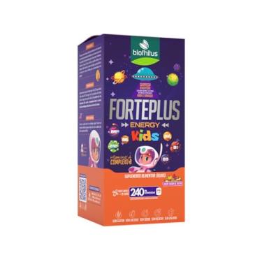 Imagem de Biofhilus Forteplus Energy Kids, Suplemento Alimentar Líquido, Complexo B, 240ml, Sabor Frutas, Sem Glúten