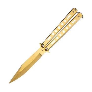 Imagem de Canivete Butterfly Modelo Fade Decrade Treino Cs Go(ouro)