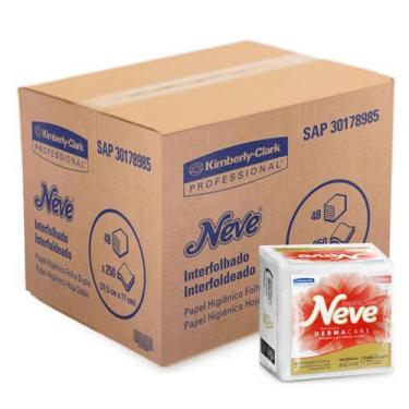 Imagem de Papel higienico neve cai cai interfolhad folha dupla c/12000