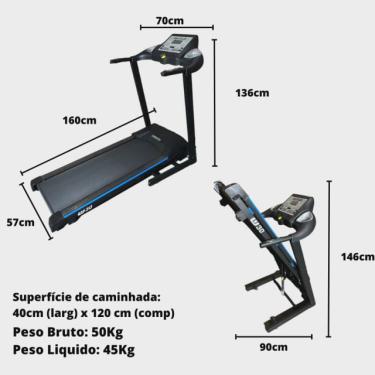 Imagem de Esteira Elétrica com Inclinação Eletrônica Winner Fitness W30 110V