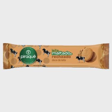 Imagem de Biscoito Leite Maltado Piraquê Recheio Doce de Leite 85g