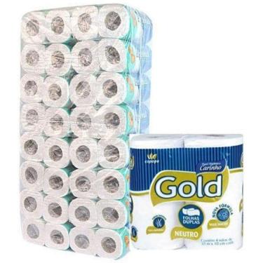 Imagem de 64 Rolos De Papel Higiênico Gold Folha Dupla 30M  1Pct 