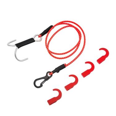 Imagem de NMNRC Metal Winch Trailer Tow Hooks & Elastic Force Escape Rope Kinetic Winch Strap for 1/10 RC Crawler Car Axial SCX10 II III 90046 TRX4 D90 Redcat Gen7 Gen8 RC4WD Upgrades Part