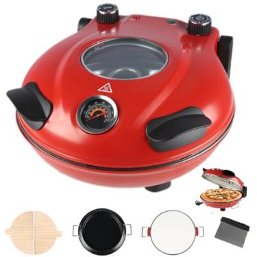 Imagem de Forno de Pizza, 110V Forno Pizza, Forno de Pizza para Interiores, Pedra para Pizza de 31 cm, Máxima 420 °, 1200 W