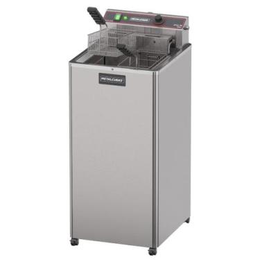 Imagem de Fritadeira Elétrica Inox Pedestal Água e Óleo Metalcubas 30L GFAO 30 P